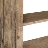 NNEVL 5-Tier Bookcase 80x30x180 cm Solid Acacia Wood