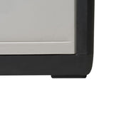NNEVL Garden Storage Cabinet with 1 Shelf Black and Grey