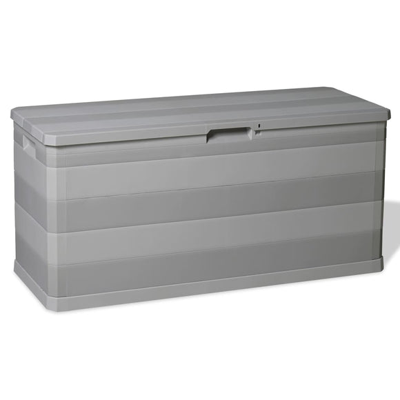 NNEVL Garden Storage Box Grey 117x45x56 cm