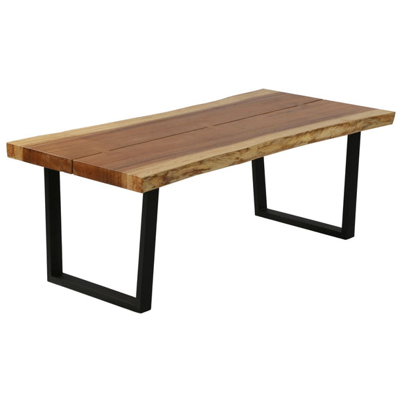NNEVL Coffee Table Solid Suar Wood 102x56x41 cm