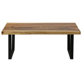 NNEVL Coffee Table Solid Suar Wood 102x56x41 cm