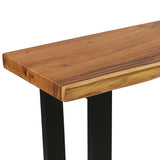 NNEVL Console Table Solid Suar Wood 110x35x75 cm