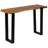 NNEVL Console Table Solid Suar Wood 110x35x75 cm