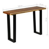 NNEVL Console Table Solid Suar Wood 110x35x75 cm