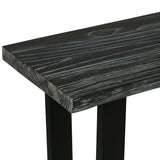 NNEVL Console Table Solid Mindi Wood 110x35x75 cm Grey
