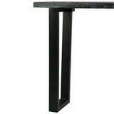 NNEVL Console Table Solid Mindi Wood 110x35x75 cm Grey