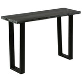 NNEVL Console Table Solid Mindi Wood 110x35x75 cm Grey