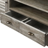 NNEVL TV Cabinet Solid Mindi Wood 145x35x60 cm