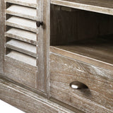NNEVL TV Cabinet Solid Mindi Wood 145x35x60 cm