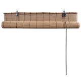 NNEVL Roller Blind Bamboo 150x160 cm Brown