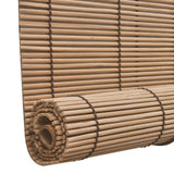 NNEVL Roller Blind Bamboo 140x220 cm Brown