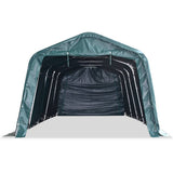 NNEVL Removable Livestock Tent PVC 550 g/m² 3.3x8 m Dark Green
