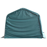 NNEVL Removable Livestock Tent PVC 550 g/m² 3.3x8 m Dark Green
