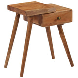 NNEVL Bedside Table Solid Acacia Wood 45x32x55 cm