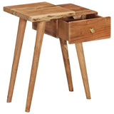 NNEVL Bedside Table Solid Acacia Wood 45x32x55 cm