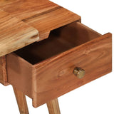 NNEVL Bedside Table Solid Acacia Wood 45x32x55 cm