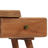 NNEVL Bedside Table Solid Acacia Wood 45x32x55 cm