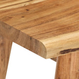 NNEVL Bedside Table Solid Acacia Wood 45x32x55 cm