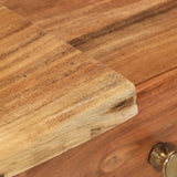 NNEVL Bedside Table Solid Acacia Wood 45x32x55 cm