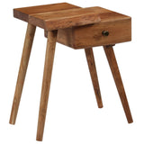 NNEVL Bedside Table Solid Acacia Wood 45x32x55 cm