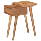 NNEVL Bedside Table Solid Acacia Wood 45x32x55 cm