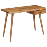 NNEVL Writing Table Solid Acacia Wood 110x50x76 cm