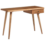 NNEVL Writing Table Solid Acacia Wood 110x50x76 cm