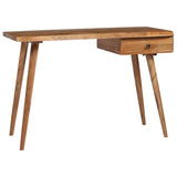 NNEVL Writing Table Solid Acacia Wood 110x50x76 cm