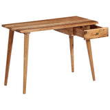 NNEVL Writing Table Solid Acacia Wood 110x50x76 cm