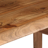 NNEVL Writing Table Solid Acacia Wood 110x50x76 cm