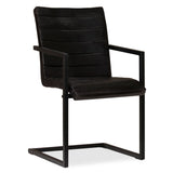 NNEVL Dining Chairs 2 pcs Anthracite Real Leather
