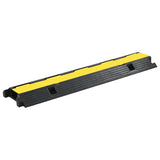 NNEVL Cable Protector Ramps 2 pcs 1 Channel Rubber 100 cm
