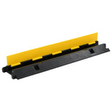 NNEVL Cable Protector Ramps 2 pcs 1 Channel Rubber 100 cm