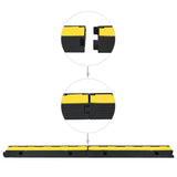 NNEVL Cable Protector Ramps 2 pcs 1 Channel Rubber 100 cm