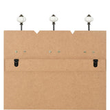 NNEVL Wall-mounted Coat Rack with 6 Hooks 120x40 cm HOME IS
