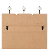 NNEVL Wall-mounted Coat Rack with 6 Hooks 120x40 cm FAMILY