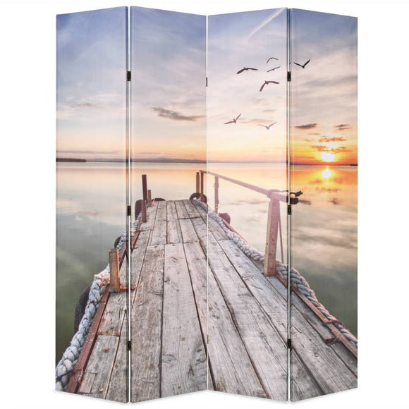 NNEVL Folding Room Divider 160x170 cm Lake