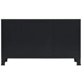 NNEVL Sideboard Metal Industrial Style 120x35x70 cm Black