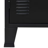 NNEVL Sideboard Metal Industrial Style 120x35x70 cm Black