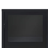 NNEVL Sideboard Metal Industrial Style 120x35x70 cm Black