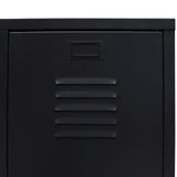 NNEVL Wardrobe Metal Industrial Style 67x35x107 cm Black