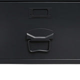 NNEVL Wardrobe Metal Industrial Style 90x40x180 cm Black