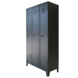 NNEVL Locker Cabinet Metal Industrial Style 90x45x180 cm