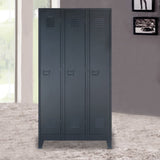 NNEVL Locker Cabinet Metal Industrial Style 90x45x180 cm