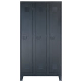 NNEVL Locker Cabinet Metal Industrial Style 90x45x180 cm
