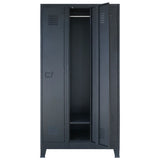 NNEVL Locker Cabinet Metal Industrial Style 90x45x180 cm