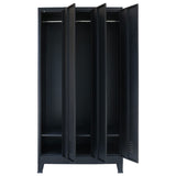 NNEVL Locker Cabinet Metal Industrial Style 90x45x180 cm
