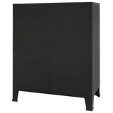 NNEVL Chest of Drawers Metal Industrial Style 78x40x93 cm Black