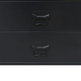 NNEVL Chest of Drawers Metal Industrial Style 78x40x93 cm Black