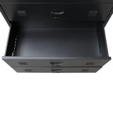 NNEVL Chest of Drawers Metal Industrial Style 78x40x93 cm Black